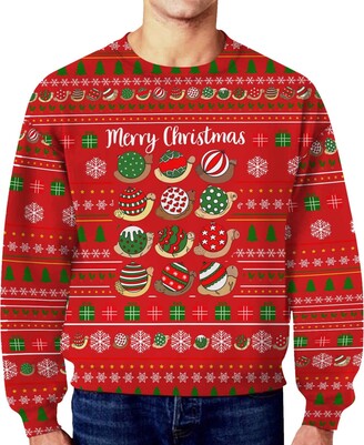 COOFANIN Naughty Christmas Jumper Tight Xmas Day Jumper Pattern Festival  Oodies Christmas Jumpers Christmas Tops Blouses Xmas Day Hoodies Oodies  Sales Clearance - ShopStyle Knitwear
