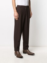 Thumbnail for your product : AMI Paris Drop-Crotch Wool Trousers