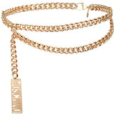 Thumbnail for your product : Moschino Logo chain belt