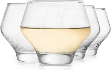 Libbey Mezcal All Purpose Stemless Stackable Spirits Glasses, 12.6-Ounce, Set Of 4