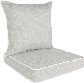 Longshore Tides Outdoor/Indoor 2-Piece Deep Seat Cushion Set For Patio  Furniture, Linen Grey - ShopStyle