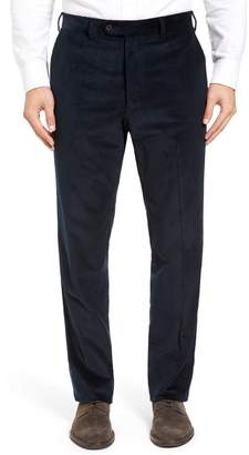 JB Britches Flat Front Stretch Corduroy Trousers