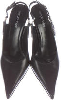 Thumbnail for your product : Sergio Rossi Leather Slingback Pumps