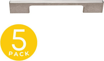 Sapphire Medi Series 5 in. (128 mm) Center-to-Center Modern Polished Chrome Cabinet Handle/Pull (5-Pack)