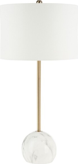 Safavieh KyreneTableLamp-32InchHeight-TBL7022-Gold/WhiteMarble