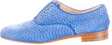 Thumbnail for your product : Christian Louboutin Laceless Python Oxfords