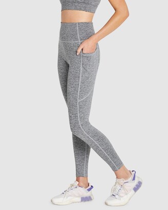 Rockwear - Women's Grey Tights - Glacier Pocket Full Length Tights - Size One Size, 10 at The Iconic