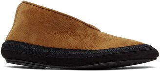 The Row Tan Shearling Fairy Loafers