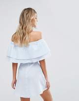 Thumbnail for your product : Missguided Ruffle Bardot Swing Dress