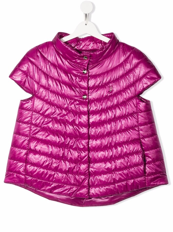 Herno Kids TEEN short-sleeve puffer jacket - ShopStyle Girls' Outerwear