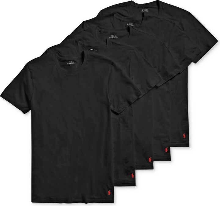 Polo Ralph Lauren Men's 5 Pack CrewNeck Undershirts ShopStyle Tshirts
