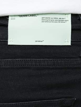 Off-White check skinny jeans