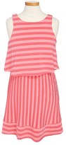 Thumbnail for your product : Ella Moss Stripe Sleeveless Dress (Big Girls)