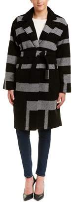 Trina Turk Jana Wool-blend Wrap Coat.