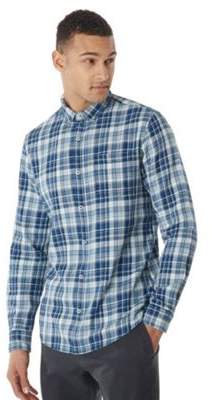 F&F Button-Down Collar Checked Long Sleeve Shirt 2XL