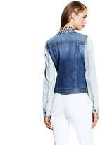 Thumbnail for your product : Vince Camuto Crew Neck Jean Jacket