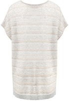 Thumbnail for your product : Oliver Bonas Dawa Metallic Stripe Knitted Top