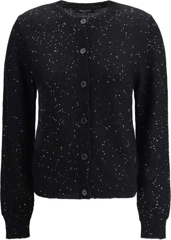 Fabiana Filippi Sequin-Embellished Buttoned Cardigan
