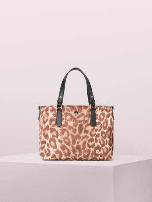 Kate Spade taylor leopard small crossbody tote