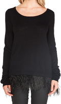 Thumbnail for your product : Milly Ostrich Plume Sweater