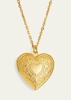 Thumbnail for your product : Ben-Amun 24k Gold Electroplate Chain Necklace with Heart Locket Pendant