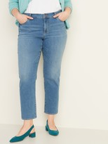 Old Navy Mid-Rise Power Slim Straight Plus-Size Jeans