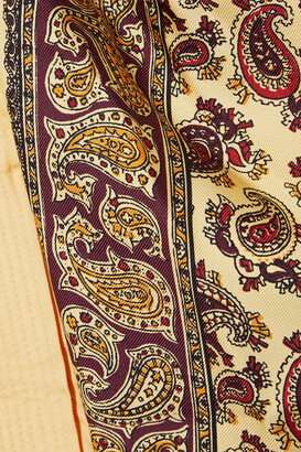 Etro Bow-detailed printed silk-satin twill jacket