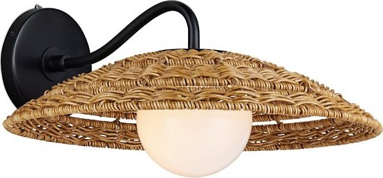 Currey & Company Barbary Outdoor Wall Sconce in Brown