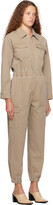 Thumbnail for your product : A.P.C. Taupe Danica Denim Jumpsuit