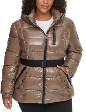 plus size calvin klein puffer coat