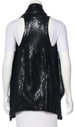 Donna Karan Sequined Cashmere Vest w/ Tags