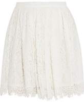 Iro Izia Pleated Guipure Lace Mini Skirt