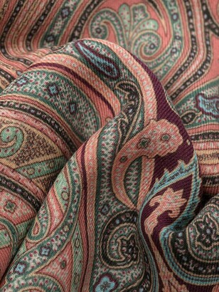 Etro Paisley-Print Wool-Blend Scarf
