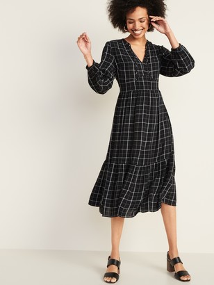 womens navy midi dress