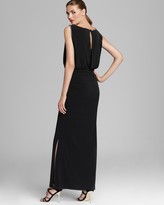 Thumbnail for your product : Shelli Segal Laundry by Petites Beaded Blouson Jersey Gown