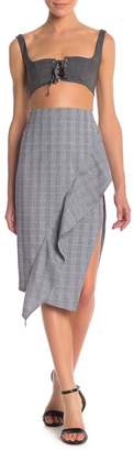 re:named apparel Check Midi Skirt