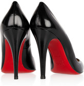 Thumbnail for your product : Christian Louboutin Décolleté 100 glossed-leather pumps