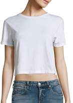 Thumbnail for your product : Amo Babe Cropped Cotton Tee