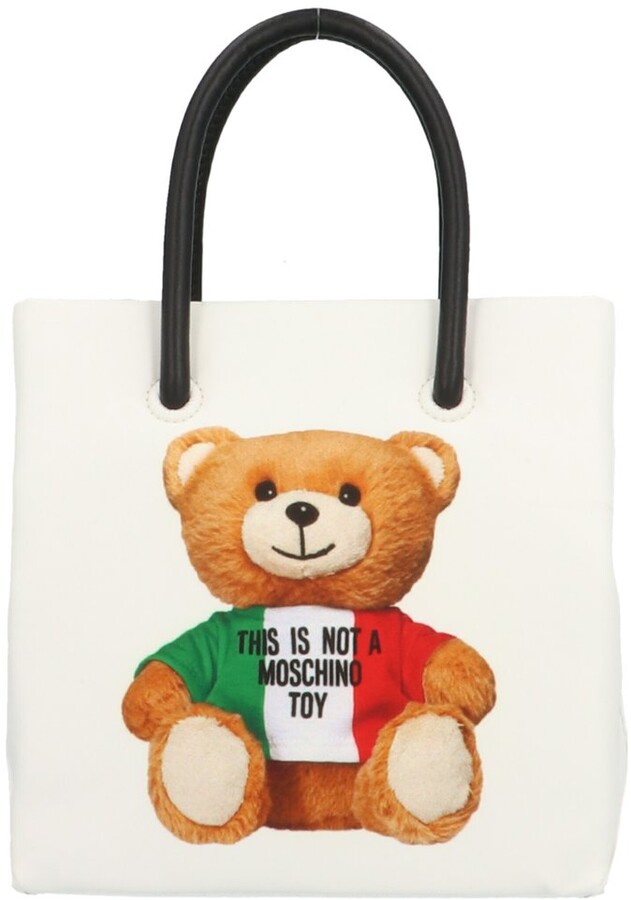 Moschino Italian Teddy Bear Print Tote Bag - ShopStyle