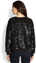 Thumbnail for your product : By Zoé Black Zebra Sweater