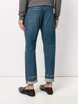 Thumbnail for your product : Gucci embroidered tapered jeans