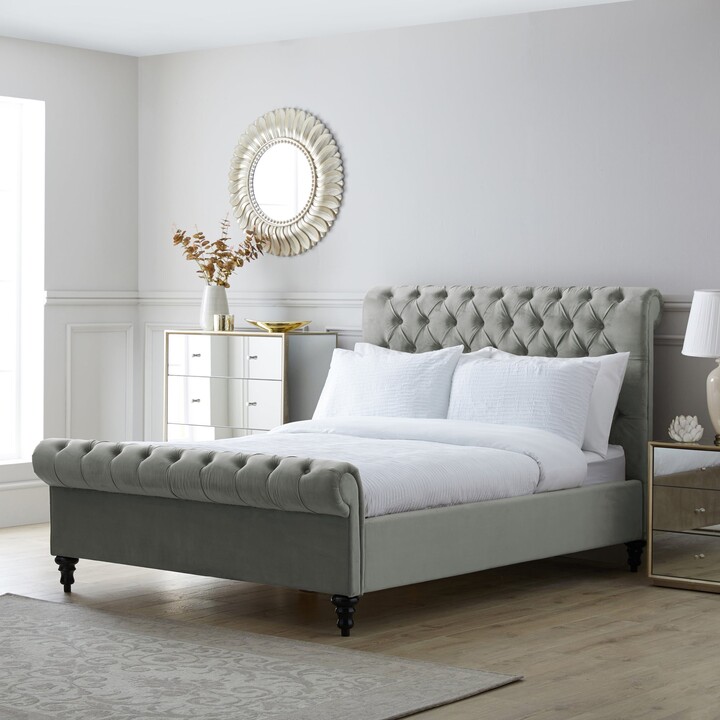 Dunelm Classic Chesterfield Bed Grey ShopStyle