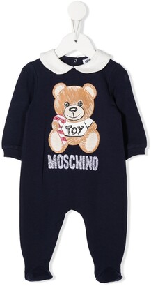MOSCHINO BAMBINO Teddy logo-print pyjamas
