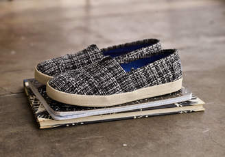 Toms Black and White Boucle Women's Avalon Slip-Ons