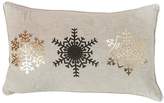 Thumbnail for your product : Gallery Snowflake Trio Metallic Printed Cushion