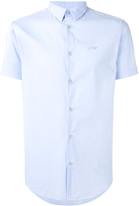 Armani Jeans shortsleeved shirt - men - Cotton/Polyamide/Spandex/Elastane - L