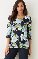 Thumbnail for your product : J. Jill Wearever Printed Shirttail Top