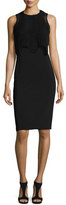 Thumbnail for your product : Badgley Mischka Sleeveless Popover Cocktail Dress, Black