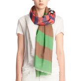 Thumbnail for your product : Coach Engineer Stripe Oblong Scarf