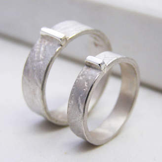 Soremi Jewellery Personalised Contemporary His And Hers Rings